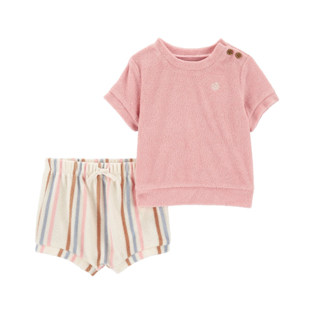 Carter´s- Conjunto de 2 piezas short y camisa |+18M