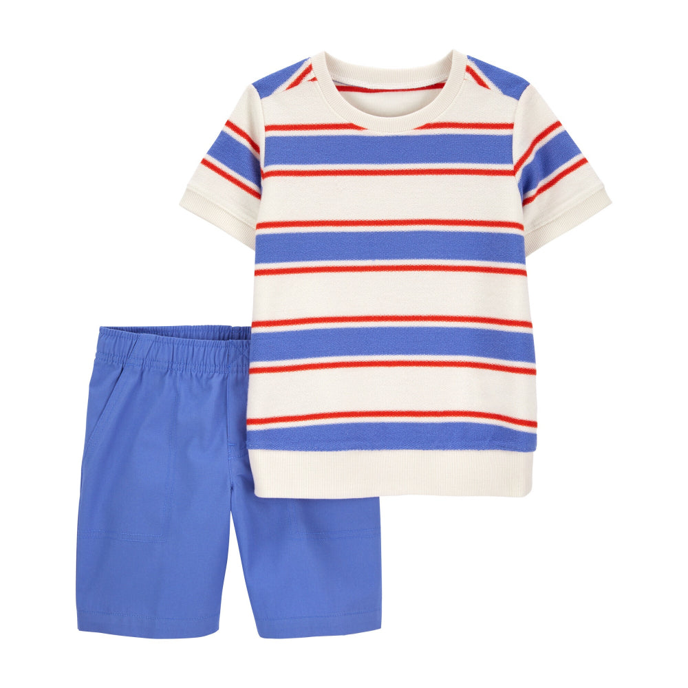 Carter´s- Conjunto de 2 piezas short y camisa niño | +24m