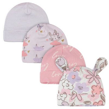 SET DE 4 GORROS NIÑA BUNNY BALLERINA RN