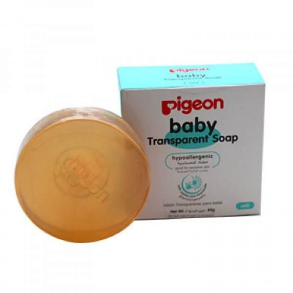 Jabón transparente para bebé Pigeon