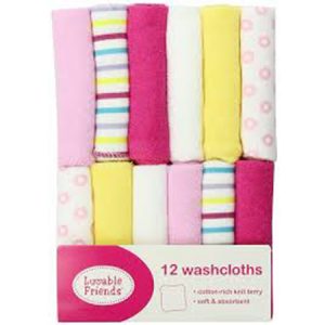 Set de 12 toallas pequeñas para niña Luvable Friends
