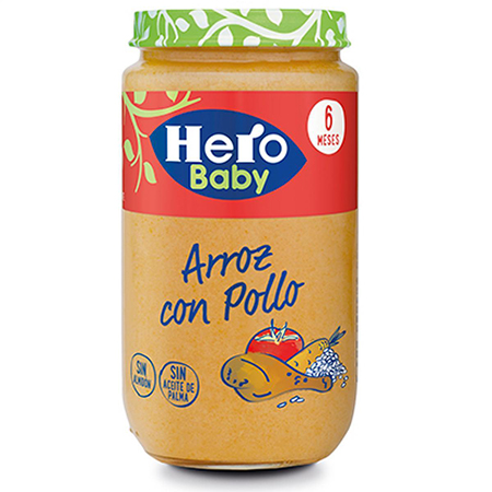 Hero baby arroz con pollo 235g