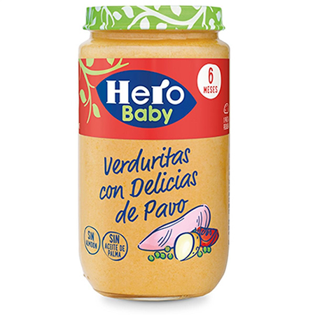 Hero baby Verduritas con delicia de pavo 235g