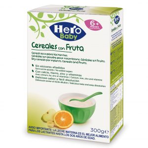 Hero Baby Cereales y frutas 300G 1/6U