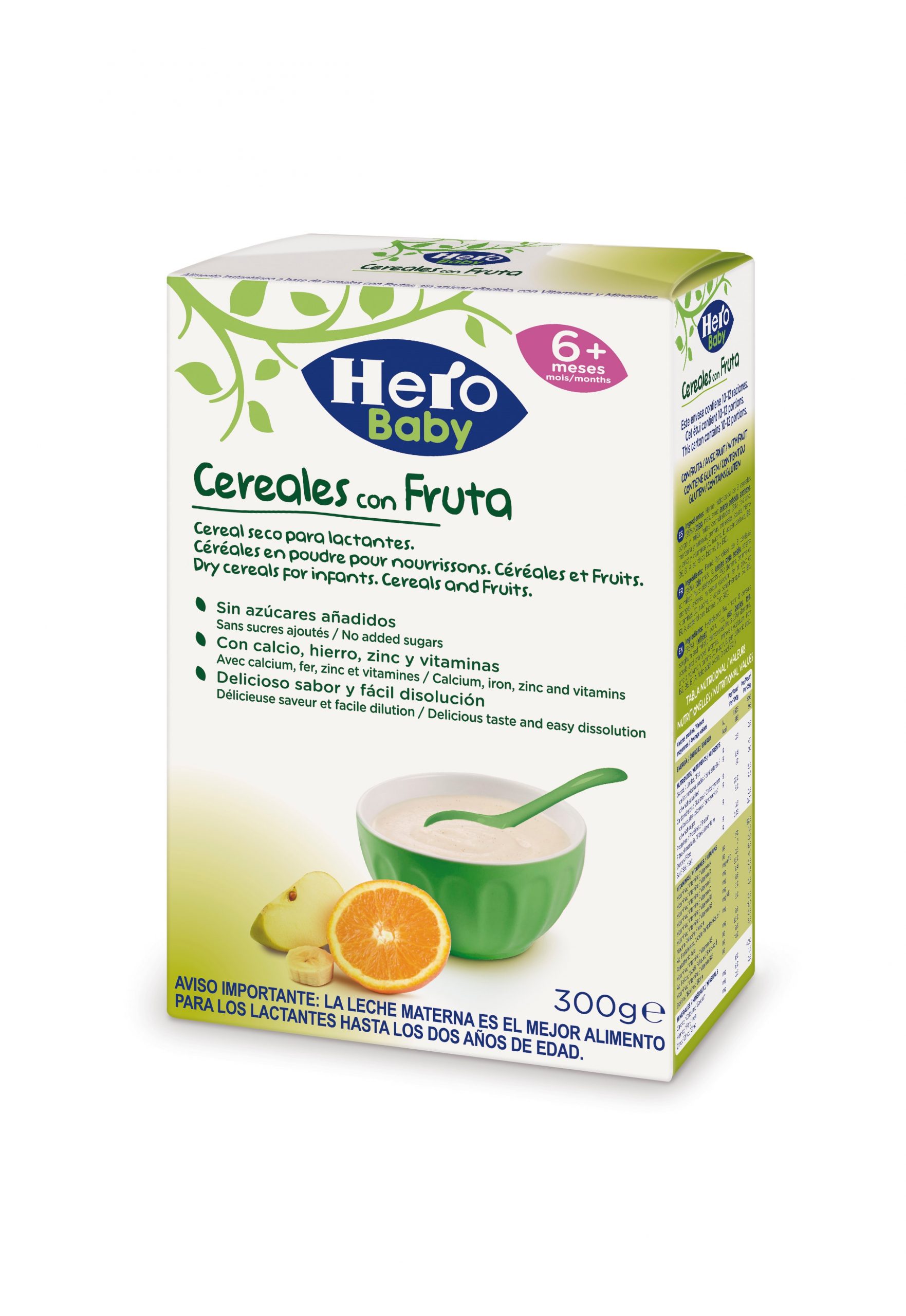 Hero Baby Cereales y frutas 300G 1/6U – Bebemundo