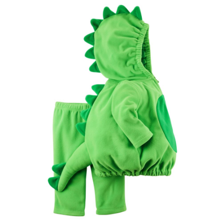 QIAONIUNIU Disfraz de dinosaurio verde para bebé de Halloween, mono  infantil, mameluco de cosplay de 18 a 24 meses