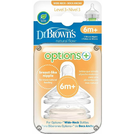  Dr. Brown's Biberones anticólicos de cuello ancho Natural Flow,  8 onzas, paquete de 3 : Bebés