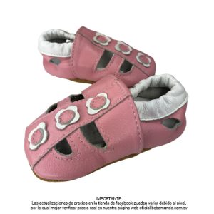 Zapatos Pre-caminantes rosa con blanco XS