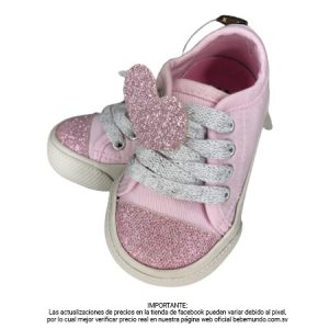 B4BABY – Zapatos para niña Rosa con corazó Talla17
