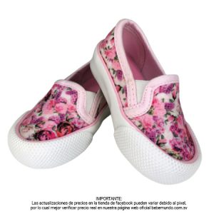 B4BABY – Zapatos para niña Rosa/Flores Talla17