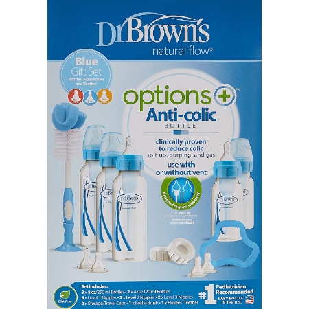 Dr. Brown Cepillo Dientes Bebe Natural Flow Azul