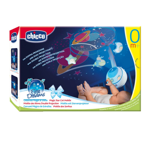 Movil Cuna Chicco First Dreams Magic Stars Color Azul