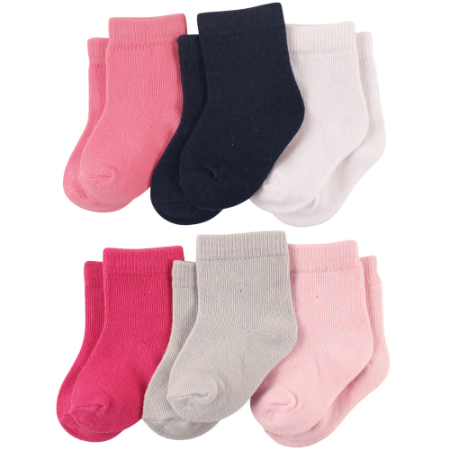 Pack de 3 calcetines antideslizantes para bebé Frambuesa 6-12 meses
