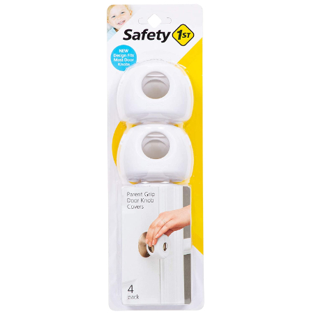 Safety 1st  – Juego de 4 fundas para pomos de puerta, color blanco