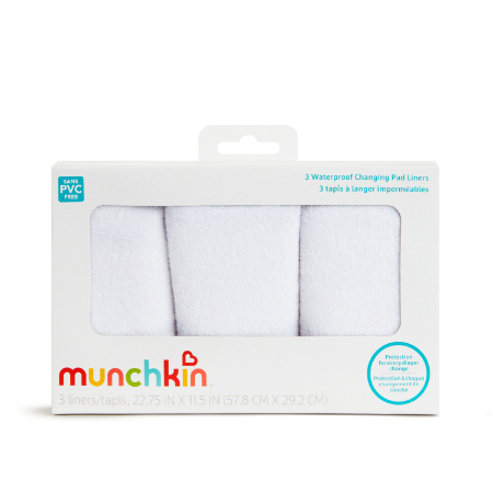 Munchkin – Protector impermeables para cambiador, paquete de 3