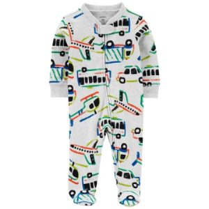 Carter´s  Pijama m/l con pie de Vehículos  Niño 9M