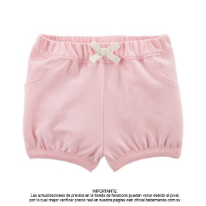 Carter´s – Shorts de Burbujas Rosado  Niña 9M