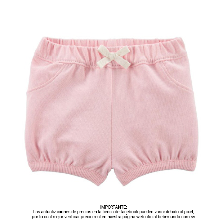Carter´s – Shorts de Burbujas Rosado  Niña 24M
