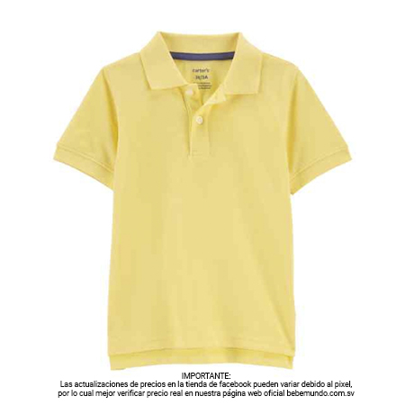 Carters – Camisa amarilla para bebé niño +24M