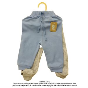 B4BABY – Set de 2 pantalones para bebe 0-3M