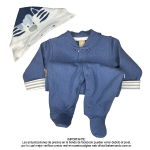 B4BABY – Pijama Azul para niño +0M