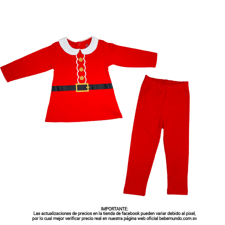 B4baby – Pijama roja navideña +18M