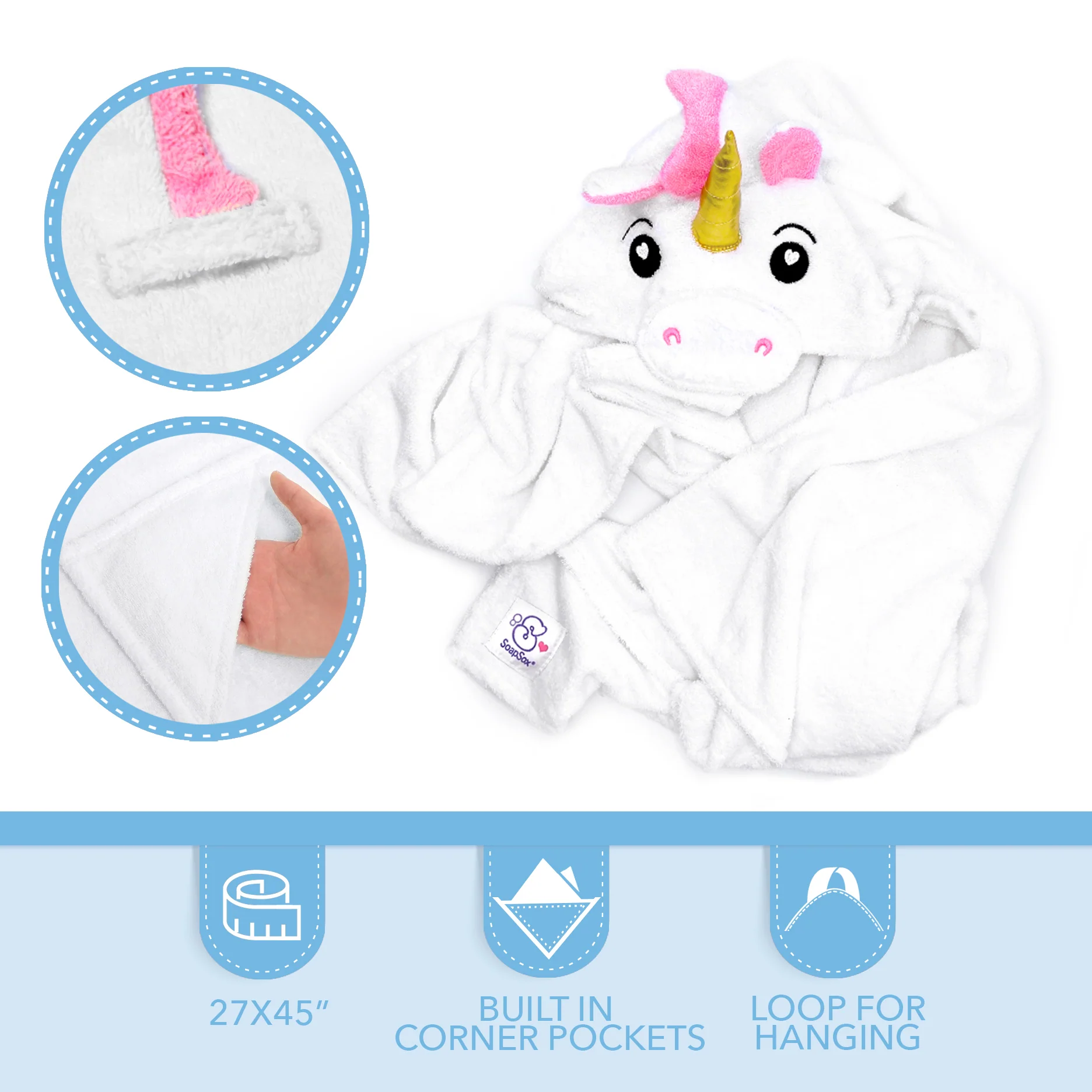 Soap sox – toalla unicornio