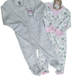 Conjunto 2 monitos-gris pijamas