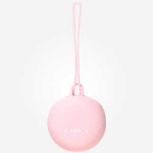 Saro –  Cajita porta chupete silicona rosa claro