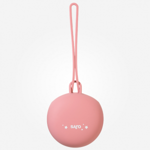 Saro –  Cajita porta chupete silicona rosa fuerte