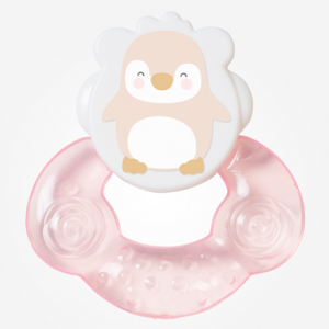 Saro – Mordedor de agua en forma de pingüino rosa
